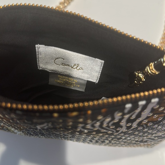 CAMILLA *What’s New Pussycat* silk animal print chain crossbody shoulder bag - Picture 9 of 9